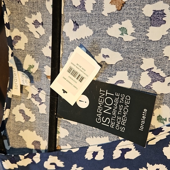 BNWT UK size 26-28-30-32, Loralette (Evans) cotton tunic shirt dress top, L 35in - Picture 6 of 13